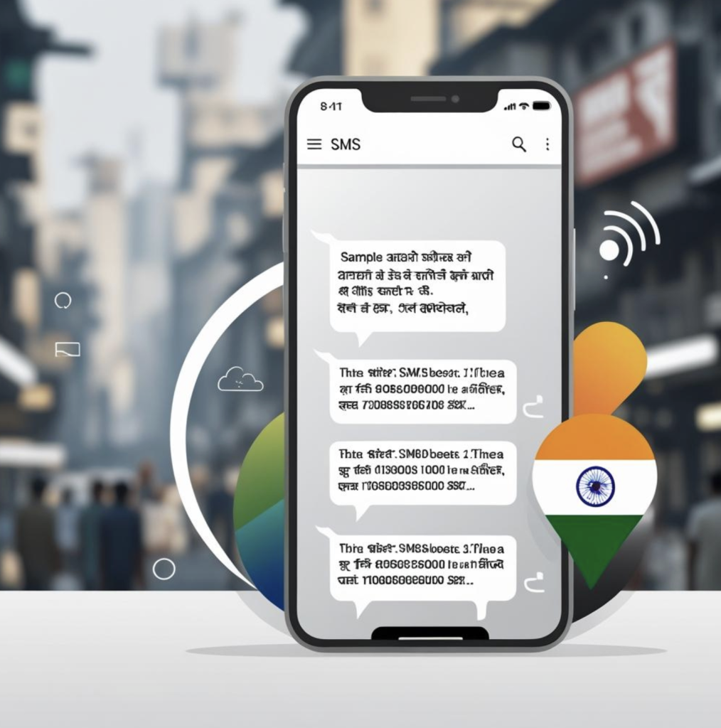 Receive India SMS online on a mobile phone for OTP verification